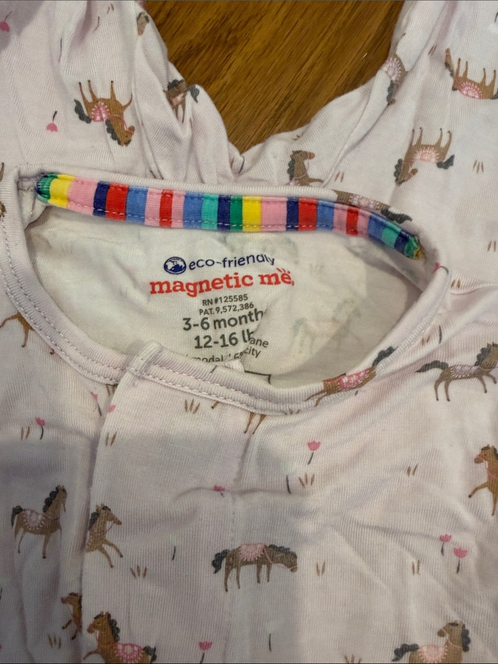 Magnetic Me Horse Ruffle Onesie - Picture 3 of 3